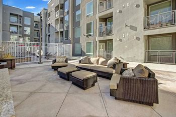 Sun deck and hot tub